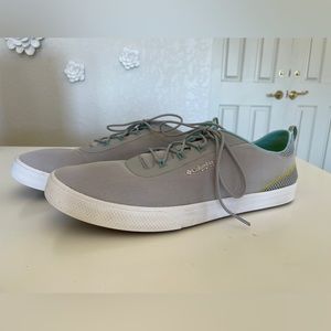 Columbia PFG Women's DORADO Silver  Mesh Lightweight Boat Tennis Shoe Size 12